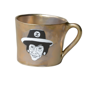 KUHN KERAMIK ALICE GOLDEN FACES MEDIUM CUP DELUXE - Coco Chanel