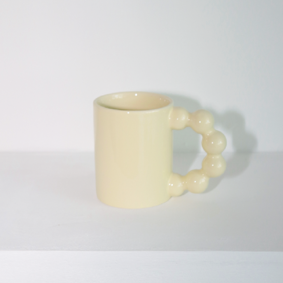 BEADS ARCH MUG - BUTTER YELLOW GLOSS