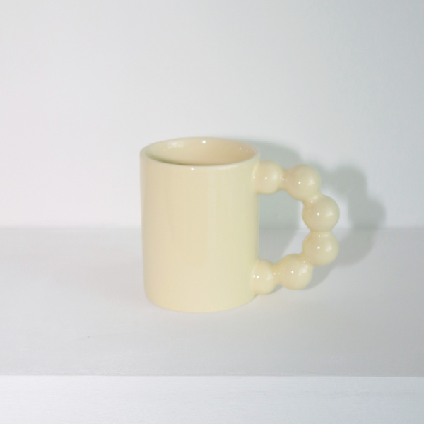 BEADS ARCH MUG - BUTTER YELLOW GLOSS