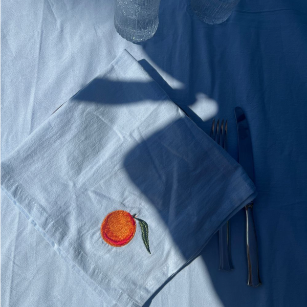 ORGANIC COTTON NAPKIN 4 PCS ORANGE