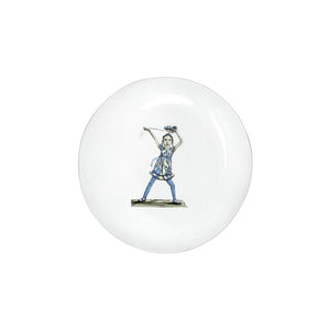 Carron Paris Dancer Plate. Hand painting by Pierre Carron. Mathilde Carron-Astier de Villatte.