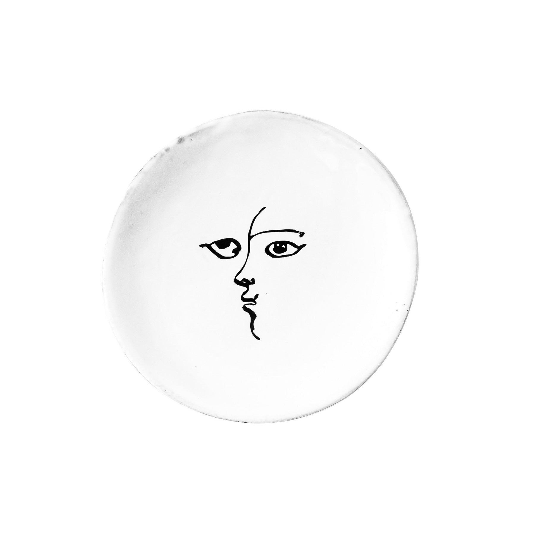 Toi et Moi Bread Plate by Carron Paris Mathilde Carron-Astier de Villatte. hand painting by  Pierre Carron