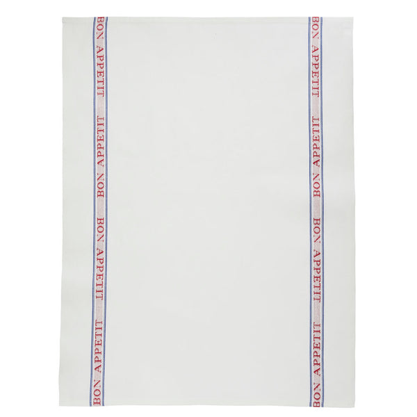 FRENCH COTTON TEA TOWEL BON APPETIT BY CHARVET EDITIONS