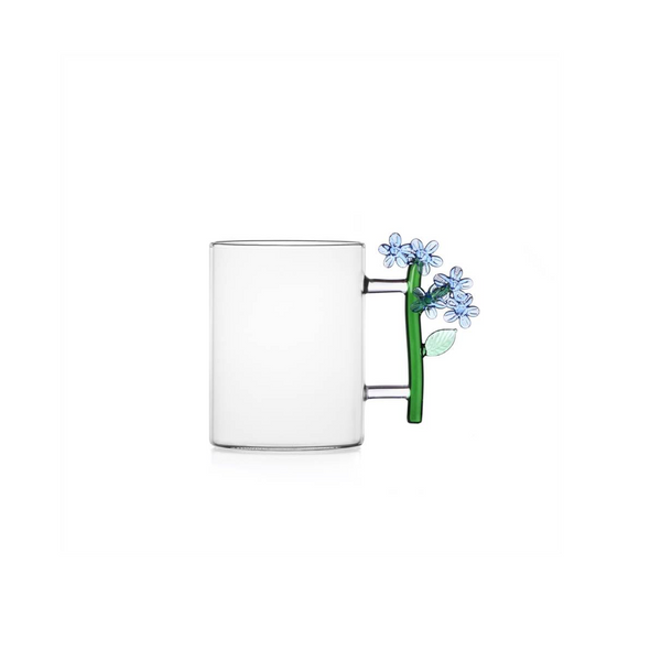 Ichendorf Milano BOTANICA Light Blue Flower mug designed by Alessandra Baldereschi 