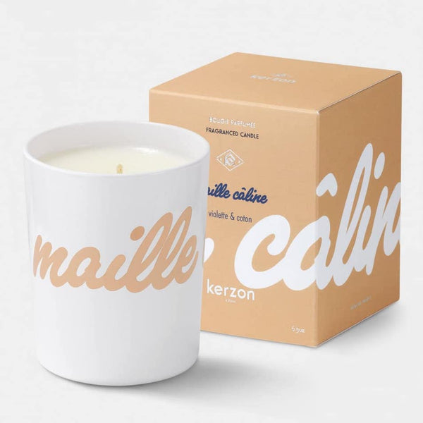 KERZON FRAGRANCED CANDLE - MAILLE CALINE (VIOLET & COTTON)