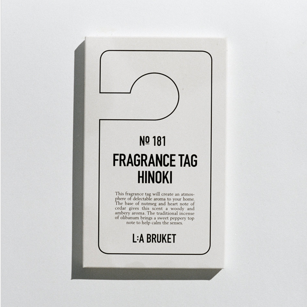 L:A BRUKET FRAGRANCE TAG - NO.181 HINOKI