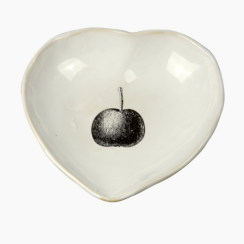 KUHN KERAMIK SOUVENIR HEART BOWL - Apple