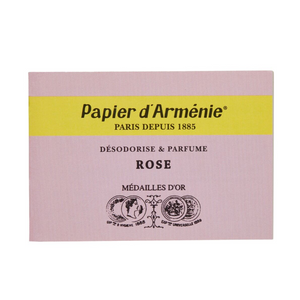 PAPER INCENSE BOOKLET - ROSE SCENT